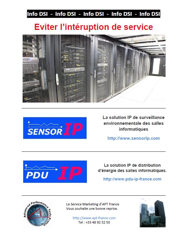 eviter intruption de service Sensor IP PDU IP